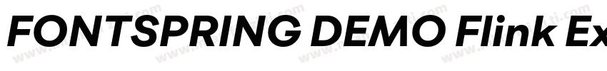 FONTSPRING DEMO Flink Extra Bold Re字体转换